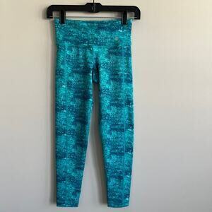 Vineyard Vines Performance Activewear Leggings Workout Teal XXS